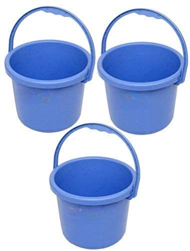 AADB PLASTIC Unbreakable Bucket 5 litres - Set of 3 (Blue) (B09ZLP1BZM) Amazon Price History, Amazon Price Tracker