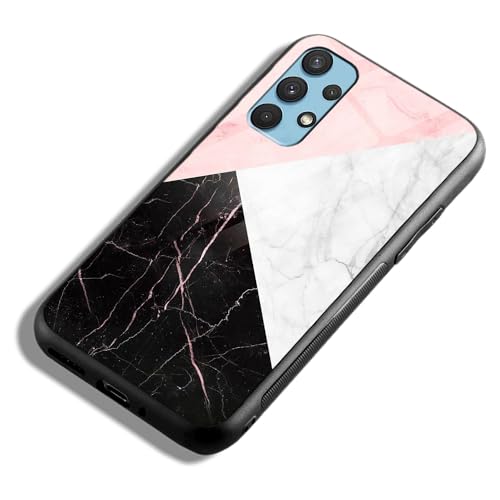 Image of COLORflow Back Cover Compatible with Samsung Galaxy A53 5G | Beautiful Marble Black White Pink | Shockproof TPU Bumper Cover with Camera Protection Back Cover
