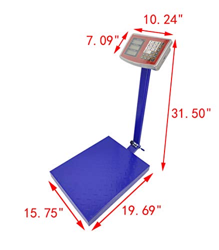 Báscula Plataforma 660 lbs 16x20 Plegable con Calculadora miniatura 5