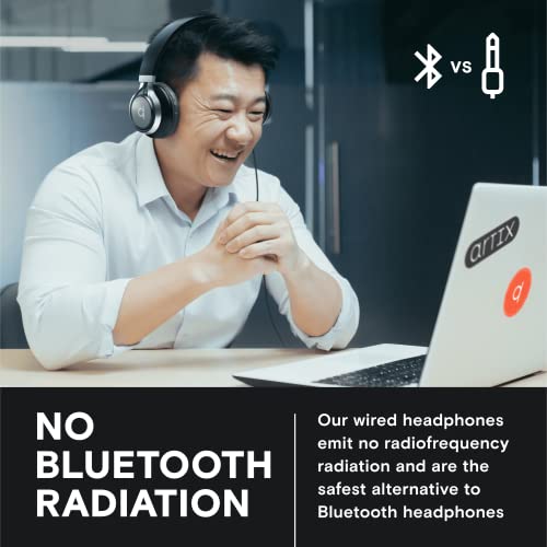 Artix Cl750 Wired Headphones With Mic & Volume Control — Noise Isolating Computer Headphones Wired, On-Ear Headphones With Wire, Plug In Headphones For Laptop, Corded Headphone Over Ear Aux Jack 3.5Mm #TOP6