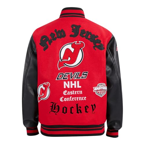 Image of Pro Standard Mens NHL Old English Varsity Jacket