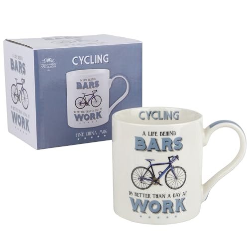 Amazon The Leonardo Collection Lesser & Pavey Cycling Mug | Ceramic Coffee Mugs For Home or Work | Premium Design Mugs For All Occasions | Lovely Mug For Tea, Coffee & Hot Drinks #ad