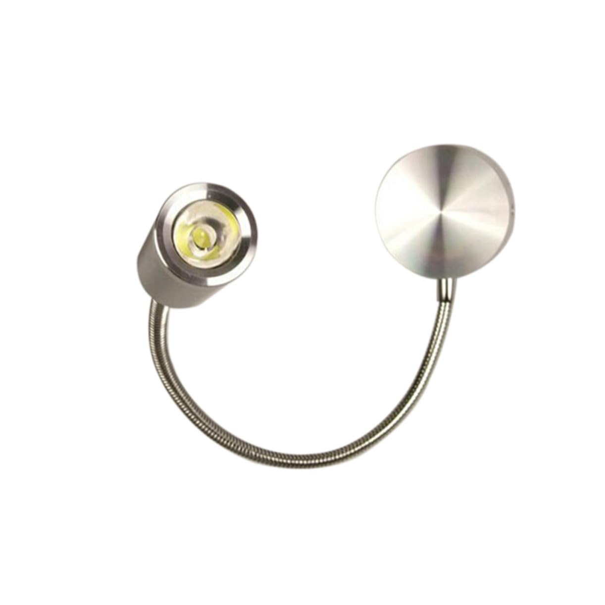 FUTUREORYY Lámpara LED de Pared con Brazo Flexible Luz Blanca para Lectura y Mesita de Noche Base Alta Durabilidad Aluminio