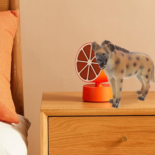 African Hyena Model by Brand Name Realistic 4.3 Inch Plastic Hyena Toy Figure for Kids Wildlife Cognitive Play Home Decor and Party Decoration