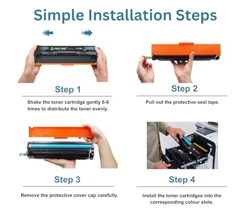 Image of 204A Toner Cartridge Compatible for Color LJ Printers M154, MFP M180, MFP M181 (204A - 4 Color Combo)