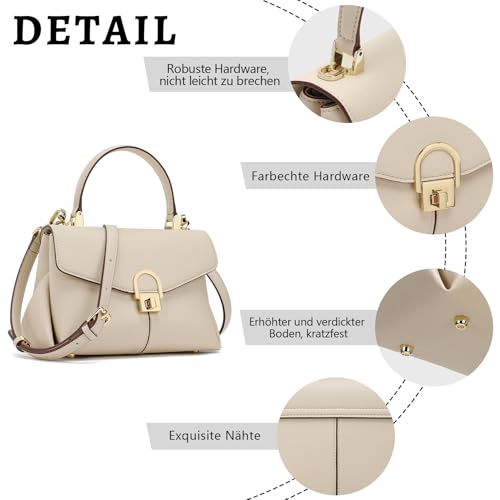 Handtasche Damen Klein,Leder Umhängetasche Damen ,Kommt mit abnehmbarem Schultergurt – Bild 5