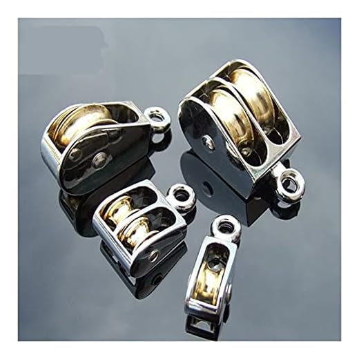 Ersättning 36/52 / 75mm Zinc Alloy Skiv Fast remskiva block och talja Lyft Wheel Mini Single/Double remskiva för DIY Hjulverktyg (Width : Single pulley 36mm)
