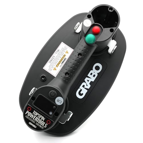 GRABO PRO – TOOL ONLY | ohne Akku und Ladegerät | Digitaler Tragbarer Akku-Vakuum-Saugheber | Mit Auto-Nachsauge-Funktion | Max. Hebekapazität 120 kg | Inklusive Textiltragetasche