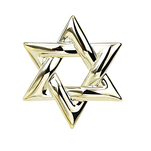 Image of Sparkle Crystal Star of David Brooch Pin Rhinestone Star Bouquet Brooch Pin Lapel Pins Spiritual Brooch Badge