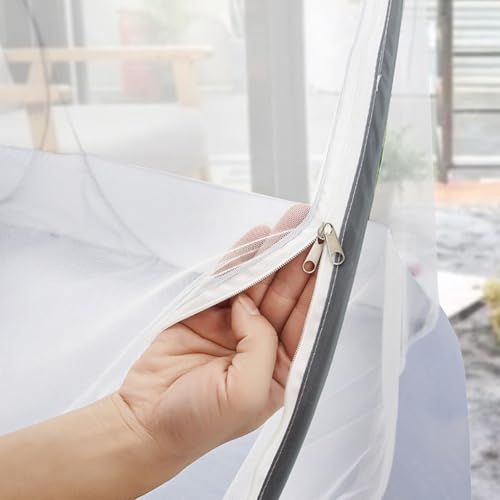 Moustiquaire de lit double porte pliable pour éliminer les piqûres de moustiques - 6