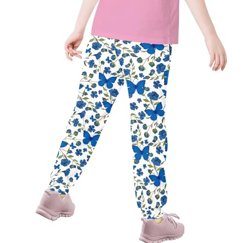 AmzPrint Yellow Butterfly Sweatpants for Boys Vintage Polka Dot Casual Athletic Pink Sweatpants Bottoms Hiking Pants4
