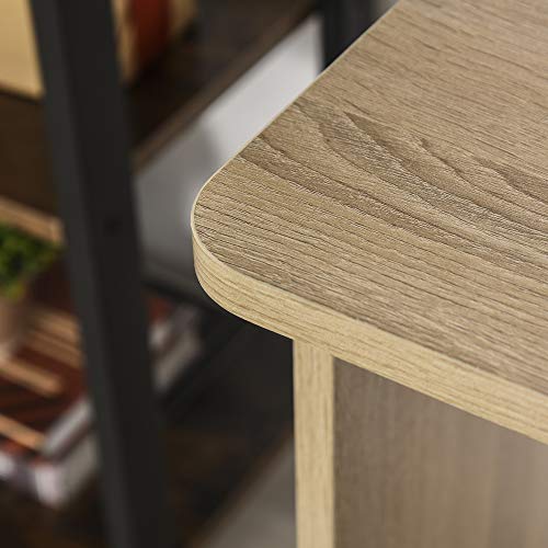 Miniatura 9 de Homcom Mesa De Escritorio 2 En 1 Con Estante De 3 Niveles Gran Superficie Espacio Almacenaje Amplio Mesa De Oficina Dormitorio Estudio 100x55x74 Cm Madera