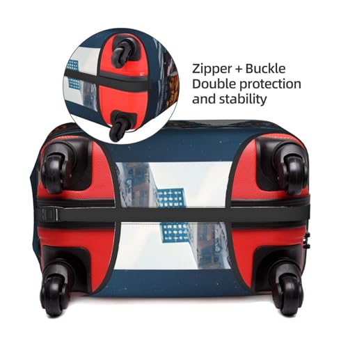 Housse de protection valise lavable et extensible motif New York - 3