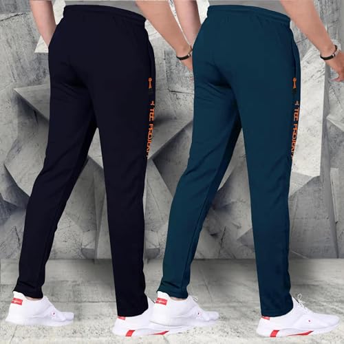 Pinkmint Men Combo Track Pant with Lycra Elastic Jogger Suitable for Active Wear, Jogger Yoga Wear, Sports