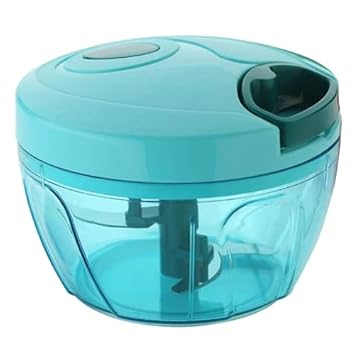 3D GIFT VALA Handy and Compact Chopper with 3 Blades for Effortlessly Chopping Vegetables and Fruits for Your Kitchen, 450 ML, Multicolor, Pack of 1