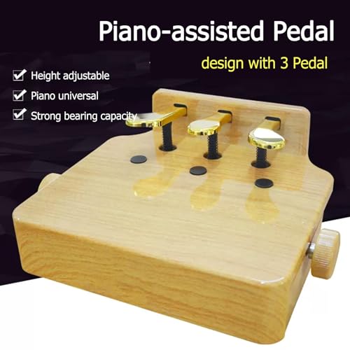 Pédale de sustain pour piano, extension de pédale de piano, extension de hauteur réglable, convient pour les pianos droits, les pianos à queue et les pianos numériques.