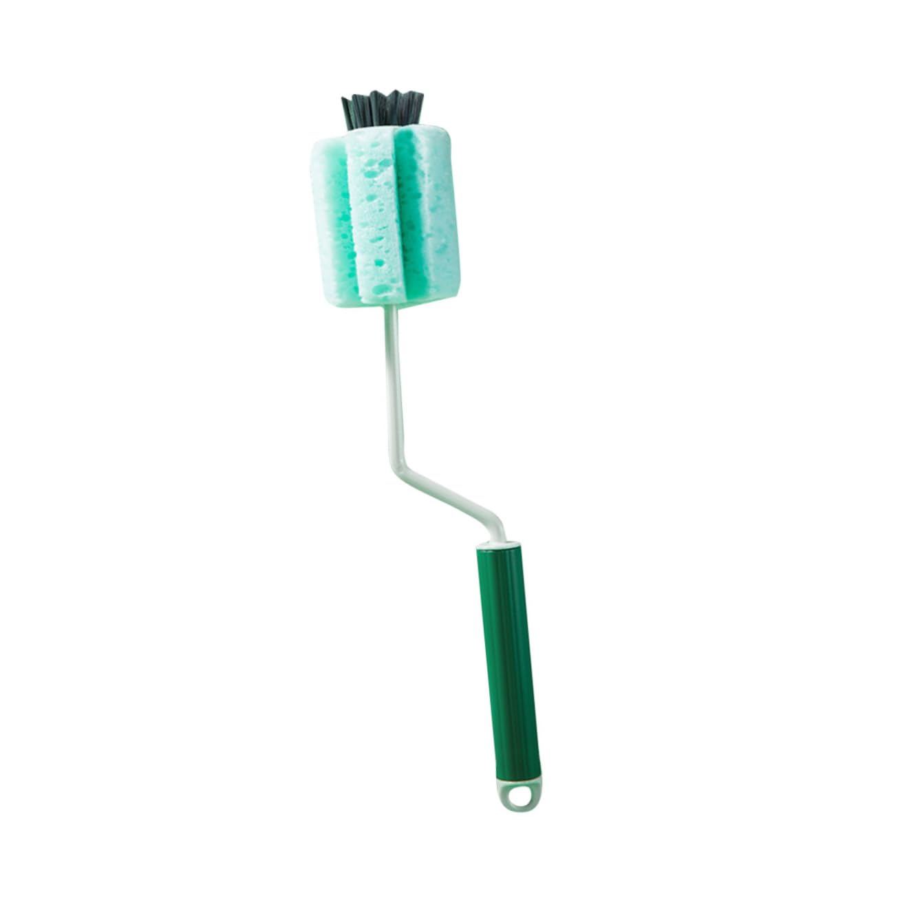 Healeved Bottle Brush Cup Clean Brush Bottle Cleaning Brush Glassware Brush Cleaner Foam Sponge Puff Brush Cup Cleaner Brush Bottle Cleaner Goblet Cup Cleaner Green Abs