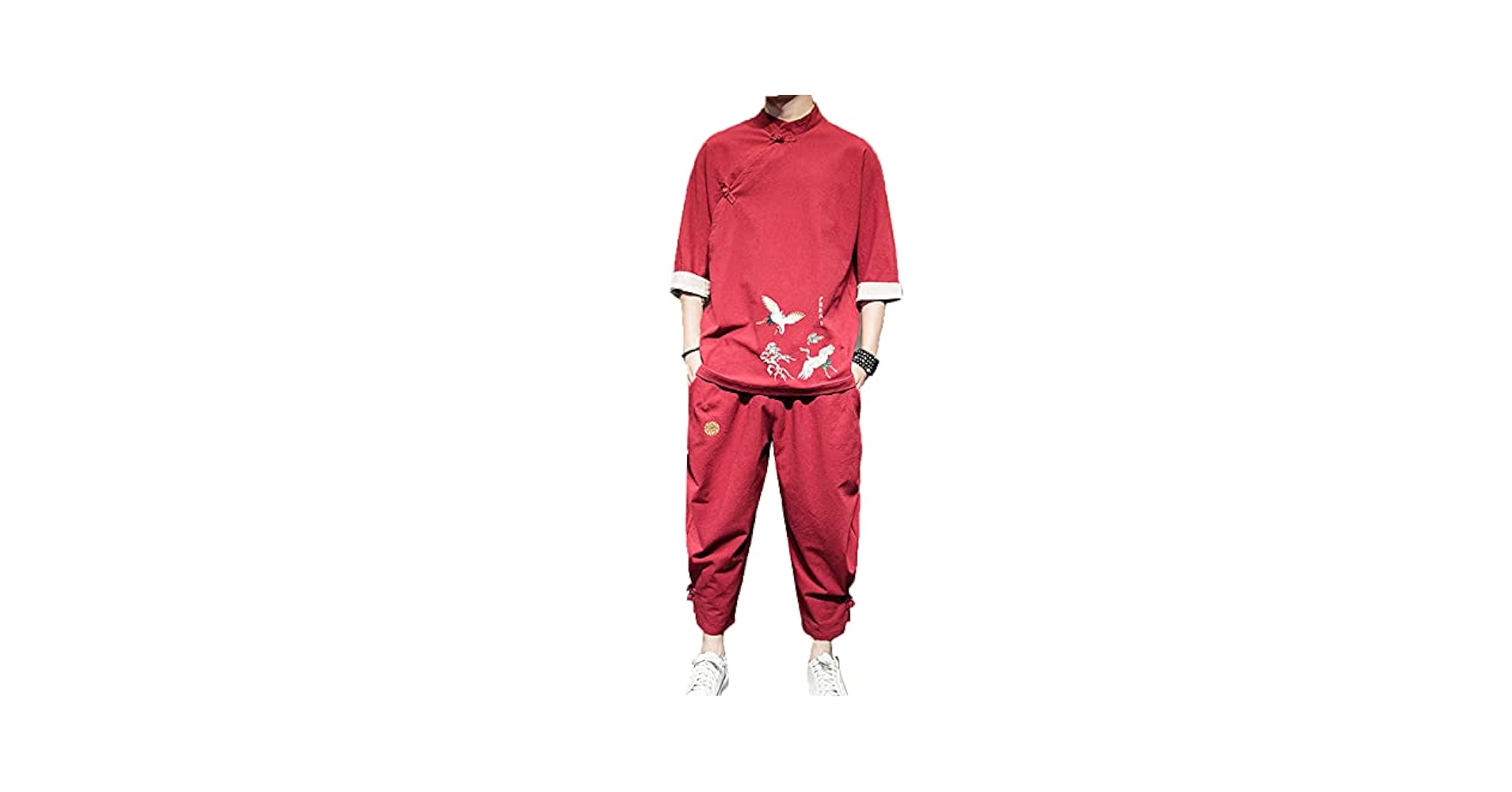 Amazon.co.jp: メンズセットアップ夏服シャツパンツ2点セット