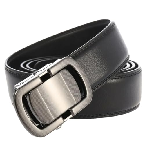 Men Comfortable Leather Belt with Elegant Pin Buckle for Casual Outfits