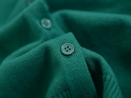 Image of ACESTAR Boys Girls Cardigan Sweater Cotton School Uniforms Solid Kids Long Sleeve Button Down Sweaters Knit Tops, 3T-12Years