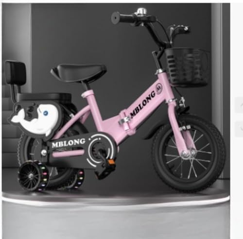 TIMDU 子ども自転車 折畳み自転車 2/14/16 /18/20インチ 補助輪付き 可愛い 幼児用車 ハンドル・サドル高さ調整可能 高炭素鋼フレーム カゴ付 組み立て簡単 り止め 耐磨 感覚養成 通勤 通学 街乗り 女の子 男の子 プレゼント 入学 お