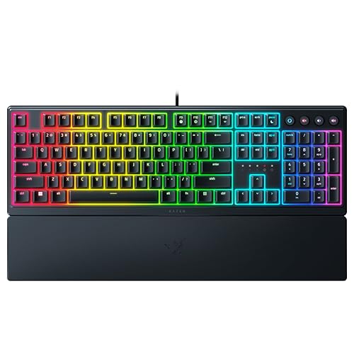 Razer Ornata V3 Clavier Gamer à Profil Bas Switches Méca Membrane Repose Poignet Ergonomique RGB Chroma Touches en ABS Vernies aux UV Clavier US | - vue 3