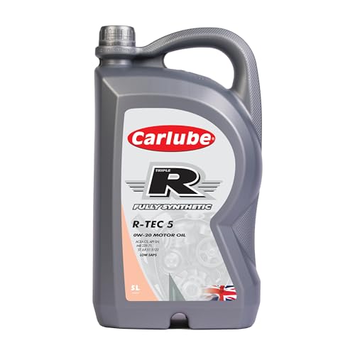 Carlube Triple R 0W-20 ACEA C5, API SN Olio Motore Completamente Sintetico R-TEC 5 5L