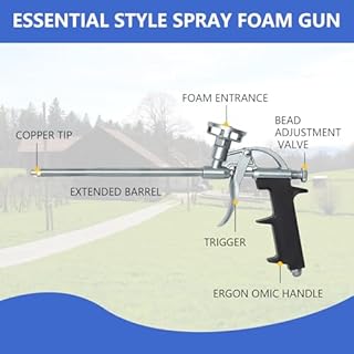 1X PU Spray Foam Gun, sealant Foam Gun, Spray Foam Distribution Gun, Spray Thermal Insulation Expansion Foam Gun, Used to Fill The Gaps of Sealed Windows