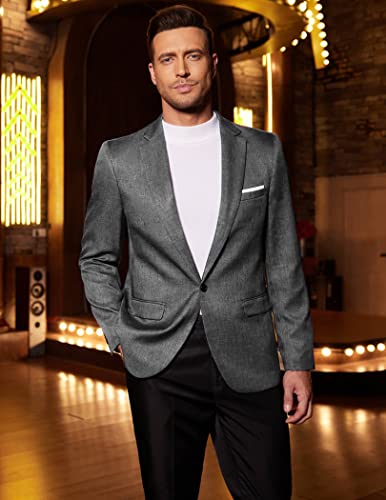Coofandy Men’s 3 Piece Suits Set Vest Pants With Tie For Wedding Business Prom Dark Grey #TOP2