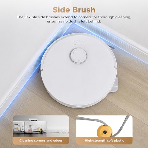 Image of 18 Pack Replacement Accessories Kit Compatible with Roborock Qrevo Curv 2 Flow Robot Vacuum, 2 Main Brush, 4 Dust Bag, 4 Side Brush, 2 Roller Mop Cloth, 4 HEPA Filter, 1 Screwdriver, 1 Cleaning Tool