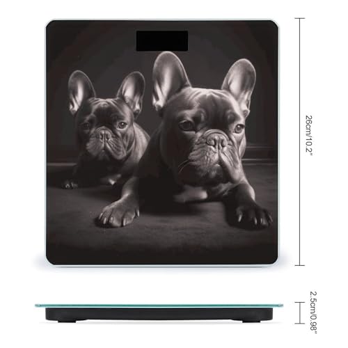 Báscula Digital de Baño French Bulldog Capacidad 400 lb miniatura 2