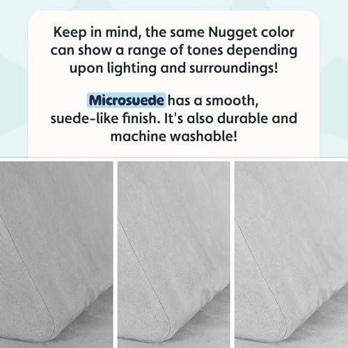 Image of Nugget - The Original Play Couch for Kids - Modular Foam Children's Sofa for Playroom, Imagination, & Creative Open Ended Play - Washable & Convertible Playroom Furniture, Koala
