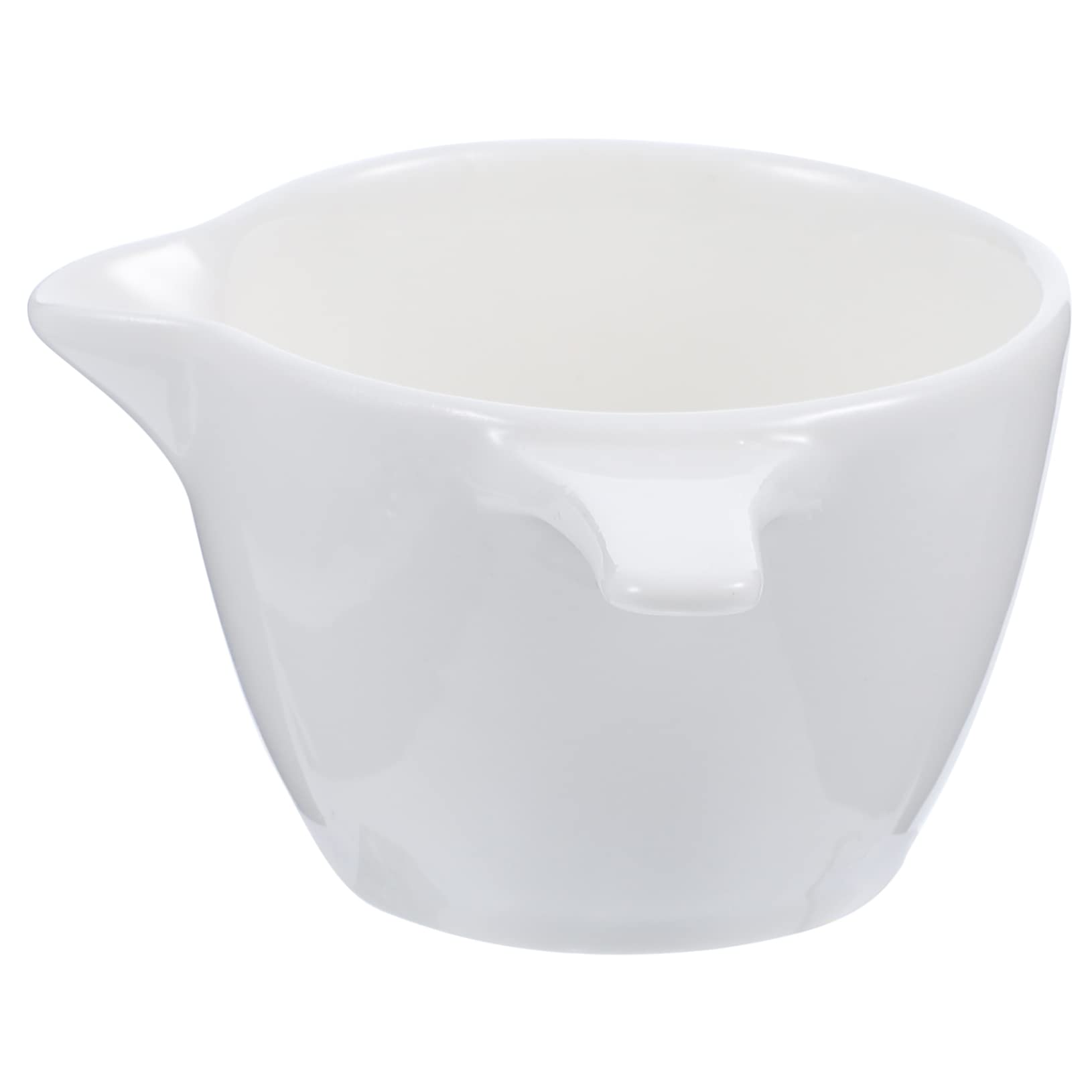 COLLBATH Small Saucer Pickle Serving Plate Cutlery Tray Wine Tumbler with Lid Condiment Container Dip Bowl with Handle Condiment Bowls Baking Pan Olive Oil Dipping Dishes Ceramics White