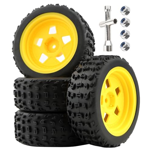 GDOOL 4-Pack RC 1/10 Scale On Road Rally Car Tires