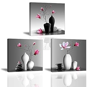 3 x orchidee canvas print schilderij elegante boom in bloemenvaas Piy schilderij modern patroon schilderijen thuis decoratie houten muur klaar om neer te zetten muur kunst voor slaapkamer hotel kamer