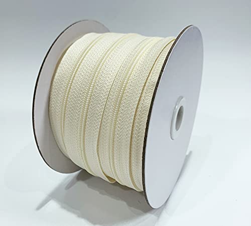1 Rollos 25M 3# Cremalleras continua Nylon, Bolsas de Manualidades, Tienda de Campaña, con 10 cursores libre Deslizadores de Metal para Costura (103, 3#) Cover