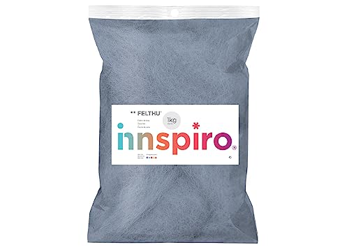 Feutre de laine de qualité supérieure gris clair 1000g