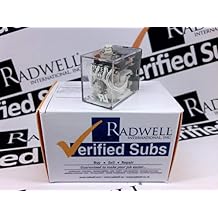 RADWELL Verified Substitute KHU-17D15B-12SUB 5A 4PDT Plug in Relay with Test Button - Replaces Potter & BRUMFIELD PN KHU-17D15B-12, Relay - 12VDC