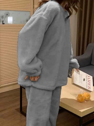 Image of KOTTY Women's Regular Fit Coral Fabric Winter Ensemble - Soft and Warm Wear for Chilly Days