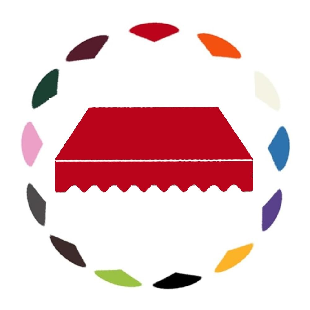 Tissu de rechange pour pare-soleil - 200 cm, 250 cm, 300 cm - Bâche résistante aux UV - Vert/beige (rouge, 250 x 200 cm)