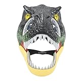 LEXiBOOK, Dinosaur mask, Movable jaw, Realistic toy with roars and light effects, Easy to put on, RPDINO01