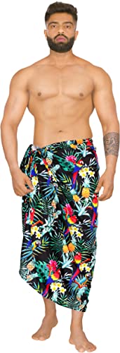 HAPPY BAY Men's Pareo Sarong Bath Swim Wraps2