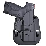 S&W M&P Shield 9MM/40 Paddle Holster, Tactical Outside Waistband Pants Belt Holster Fits Smith and Wesson MP Shield 9mm/.40 3.1'' Barrel (No Crimson Trace Laser), Right-Handed