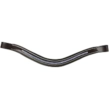 LeMieux Hobby Horse Crystal Browband - add Some Sparkle to Your Hobby Horse Bridle - Suitable for Ages 8+- Brown Leather