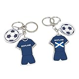 YVJCJV 2026 World Cup Soccer Keychain - Scotland World Cup Fan Keychain, Soccer Fan Gift & Souvenir (2PCS)