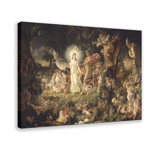 Impression sur toile Oberon et Titania Paton cadre suspendu bureau