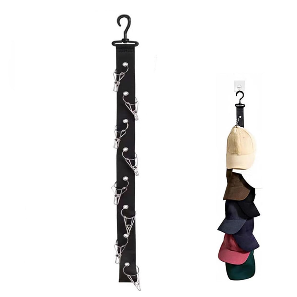 8 Stück Cap Halter - Mützenhalterung Für Wand Aufbewahrung