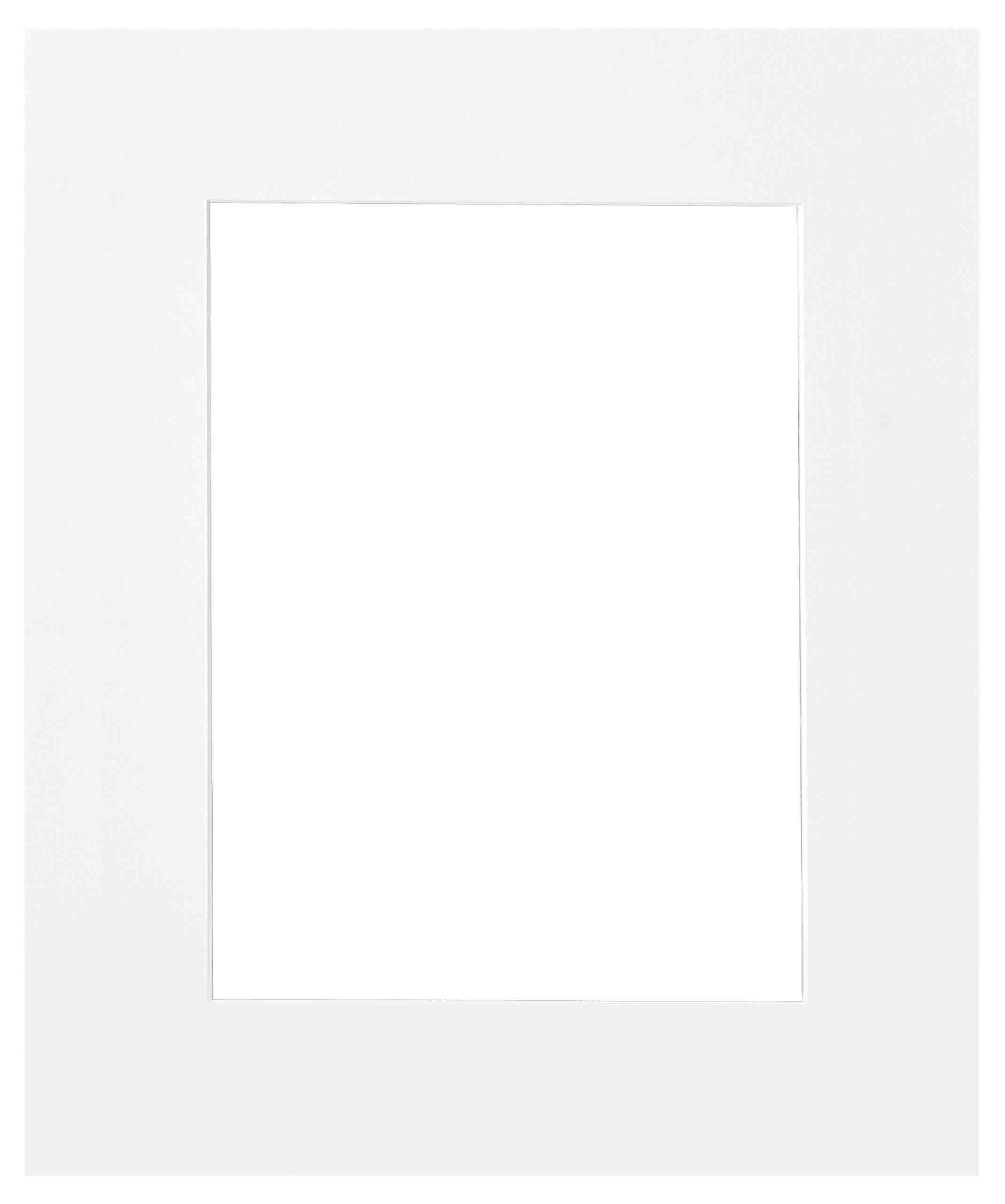 nielsen Passepartout Premium 2,0 mm, formato esterno 50x60 cm per immagini 36x48 cm, bianco