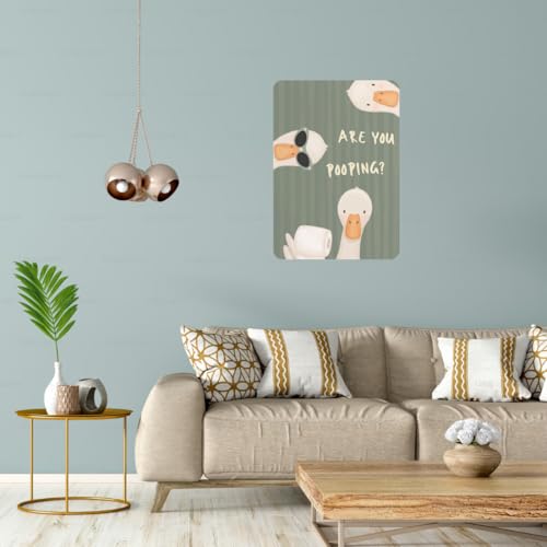 Image of Zesta Bathroom Decor Items Washroom Decor Tin Sign | Aesthetic Posters Wall Poster for Bedroom | Magnetic Cafe Decoration Items / Restaurant Decorations Items | Quirky Home Decor Bar Accent (Bathroom (2))