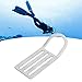 Lybunair Stainless Steel Diving DRing, Secure Weight Belt Keeper, Slider Stopper Holder, Essential Diving Equipment for Stability and Safety in Seawater Adventures